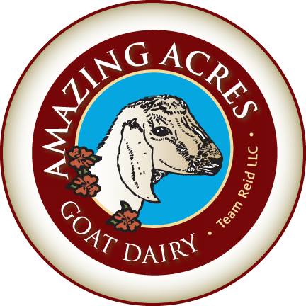 amazing acres goat dairy farm logo