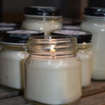 assortment of handmade soy candles